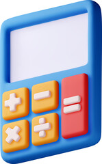 3d calculator icon for business and education.