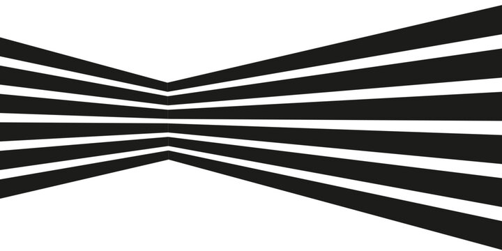 Abstract perspective line wave stripes with 3d dimensional effect.
