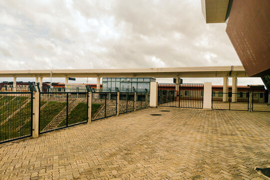Scenic view of the Madaraka Express Suswa SGR Railway Station Terminus, Kenya Standard Gauge Railway, Kenya