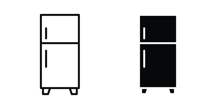 Fridge icon for apps and websites. Vector symbols