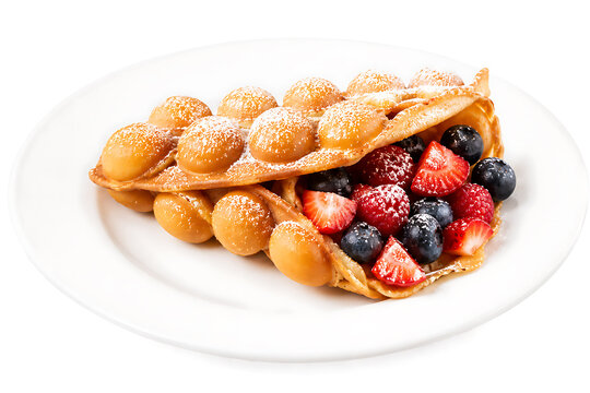 Hong Kong Egg Waffle Dessert