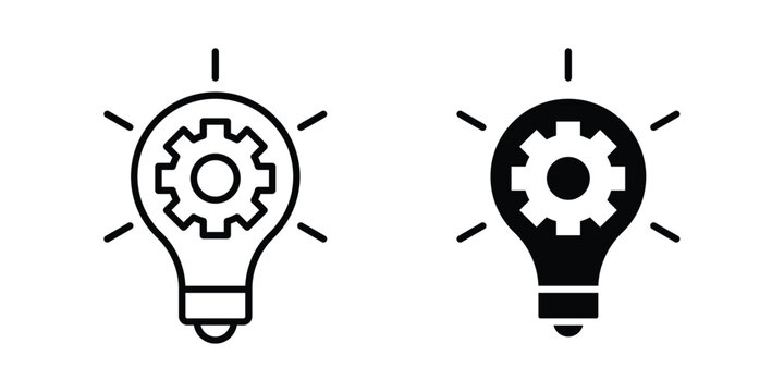 Innovation icon for apps and websites. Vector symbols