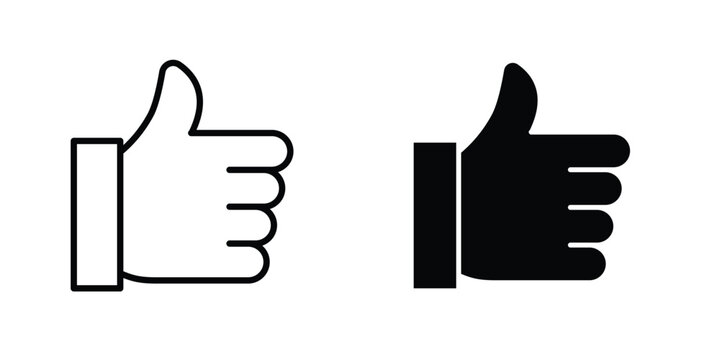 Like icon for apps and websites. Vector symbols