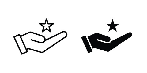 Obraz premium Loyalty program icon for apps and websites. Vector symbols