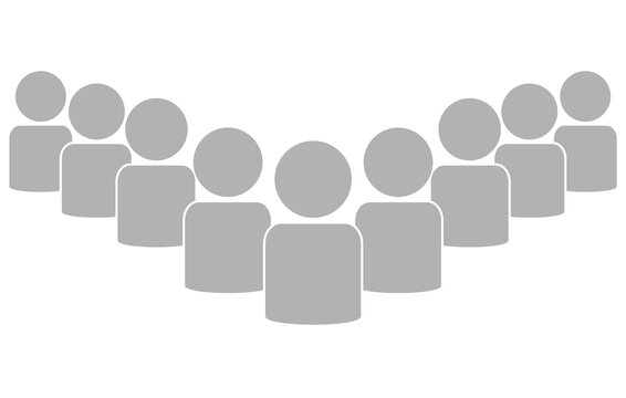 9 graue Personen Icons