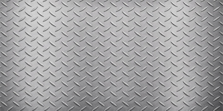Diamond Plate Steel Vector Background with Raised Pattern and Reflective Finish Ideal for Industrial Design and Creative Metal Applications