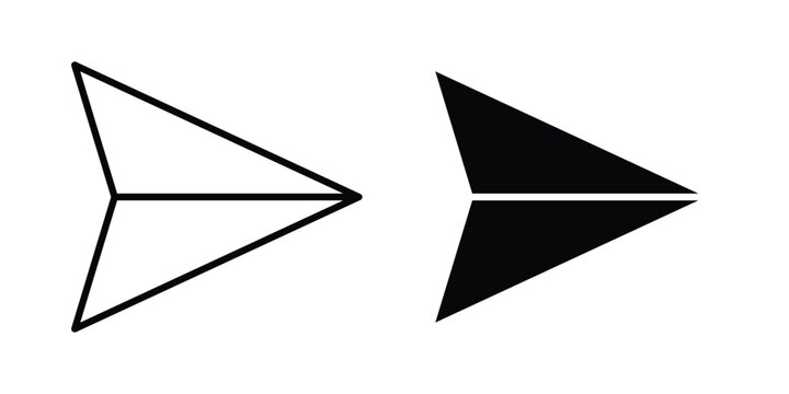 send Message icon for apps and websites. Vector symbols
