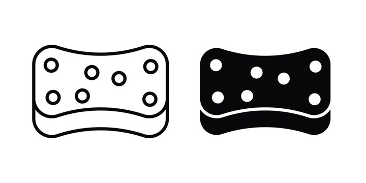sponge icon for apps and websites. Vector symbols