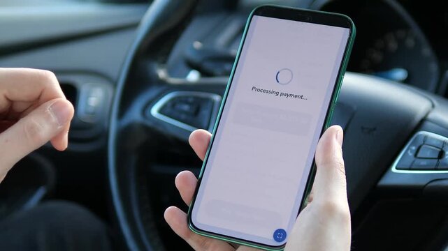 Reviewing a tax payment summary on a smartphone. The screen displays income tax, property tax, and VAT before payment. Perfect for government portals, tax compliance, and digital civic tech visuals.
