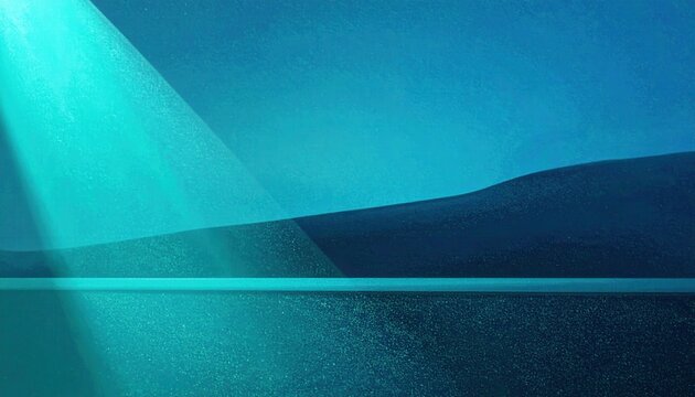 Fundo abstrato azul-turquesa com um raio de luz brilhante e textura granulada, ideal para design gr&aacute;fico e apresenta&ccedil;&otilde;es digitais, evocando serenidade e mist&eacute;rio.