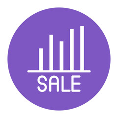 Obraz premium Sale Number Icon
