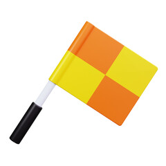 3D Football Assistant Referee Corner Flag Icon © Umar