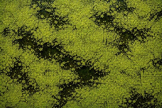 Textured natural background featuring an aerial view of Lemna minor