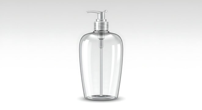 Clear plastic bottle dispenser
