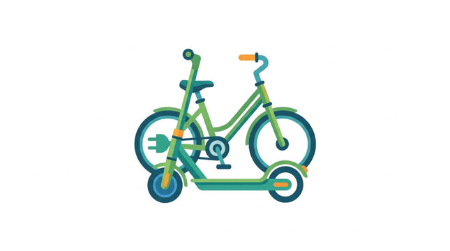 Electric Bicycle and Scooter Hybrid Concept.