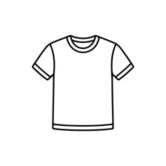 Naklejka premium T-Shirt Outline Clothing Vector