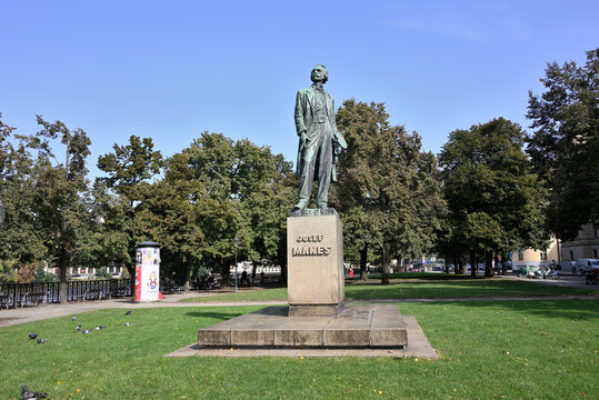 The Josef Manes Monument (Pomnik Josefa Manesa) in Old Town of Prague, Czech Republic