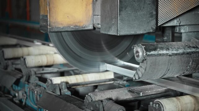 Facility Utilizing Automated Machinery With Cooling Spray For Aluminum Profile Fabrication And Heavyduty Tools