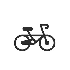 Fototapeta premium Bicycle icon. Monochrome black and white symbol