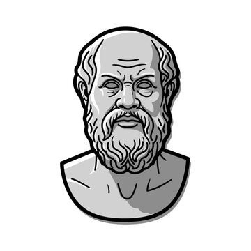 Bust of Socrates, Ancient Greek Philosopher, Classic Sculpture Icon