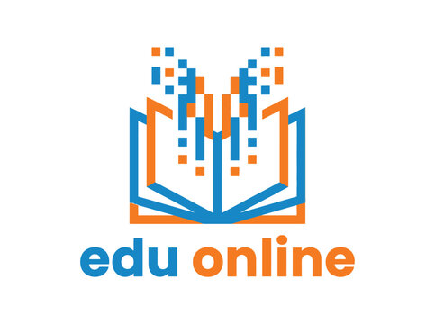 Edu Online Logo Design for Digital Learning Platforms.