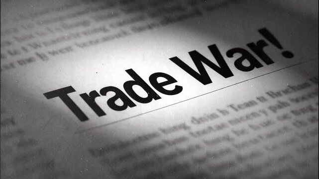 Image Captures Worldwide Economic Struggle Depicted On Aged Newspaper With Striking Visuals