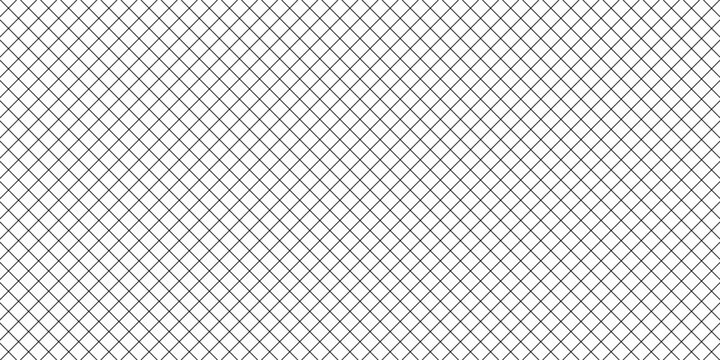 Seamless net pattern with wire mesh and grid texture. Abstract design for soccer, fishing, and sports goals in black and white