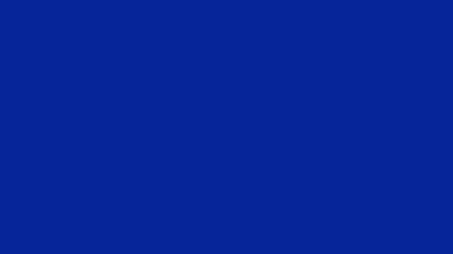 Danger warning sign, caution signal icon animation Isolated on blue background