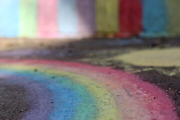 Obraz premium abstract rainbow chalk background. 
