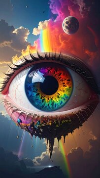 Rainbow eye