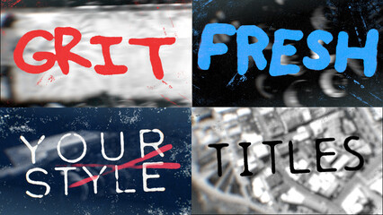 Gritty Motion Blur Titles