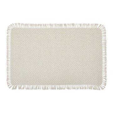Blank rectangular frame with fringe edges