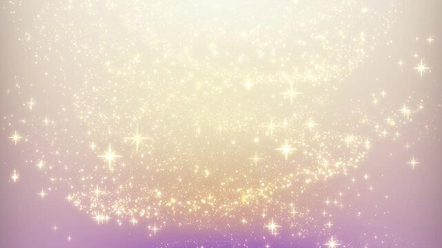 キラキラの粒子がゆっくり上昇するループ背景動画（金・抽象・パーティクル） / A looping background video featuring sparkling particles slowly rising (gold, abstract, particle effect)