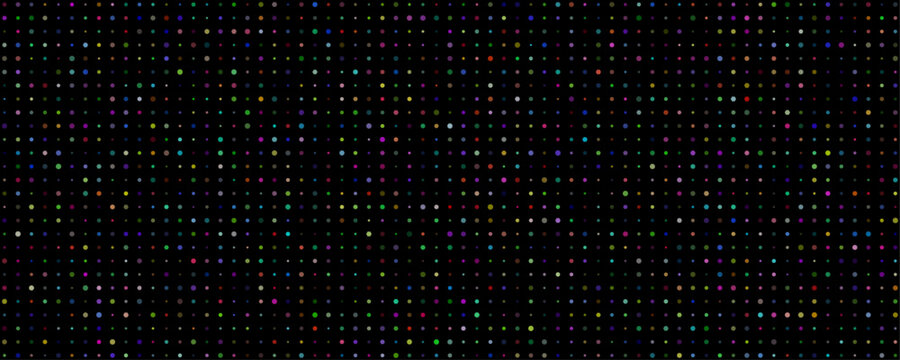 Colorful Dot Pattern Background On Black With A Mix Of Hues For Playful And Creative Designs dots
