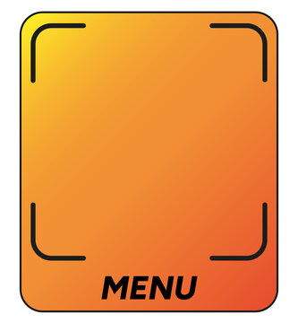 Digital menu QR code placeholder for restaurants.