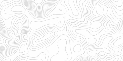 Topographic map background geographic line map with seamless ornament design. The black on white contours topography stylized height of the lines map. © Alibuss