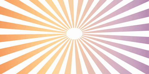 Fototapeta premium Bright Orange and Yellow Sunburst Rays Background Vector Illustration