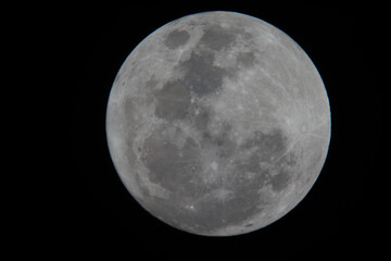 full moon on black © Evan
