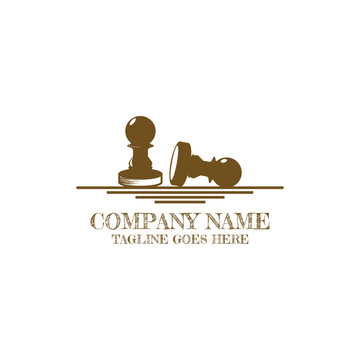 Vintage Rubber Stamp Logo Vector Illustration On White Background