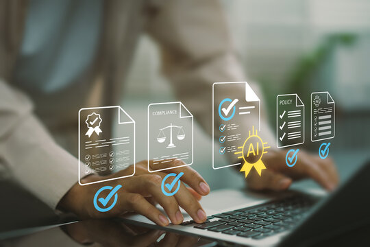 AI compliance certification workflow with enterprise governance automation, intelligent policy validation, digital audit verification, regulatory approval management, and responsible AI oversight