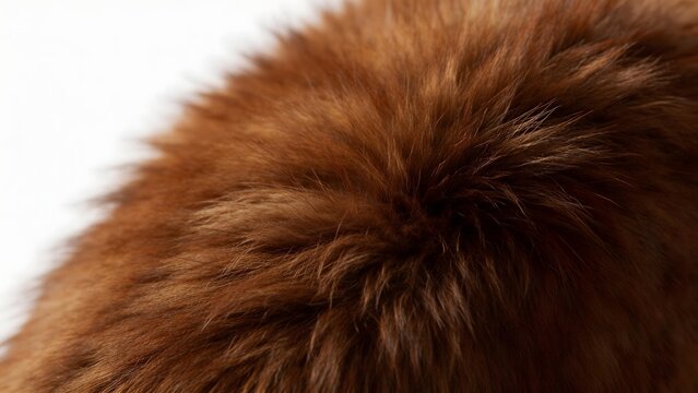 Closeup of brown fur texture