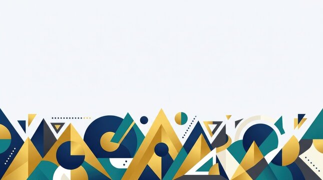 A colorful geometric pattern border with triangles and background, wallpaper thumbnail social, media book cover, download 2026 2027, 2028 event template, pc desktop mobile, full hd 4k download
