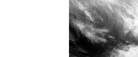 Monochrome abstract fur texture background, soft black and white animal hair pattern, fuzzy organic textile surface for fashion and design © Smart Studio