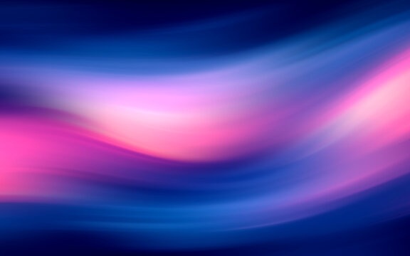 Abstract background with speed light effect. Blue pink purple wavy texture wallpaper. 3D rendering