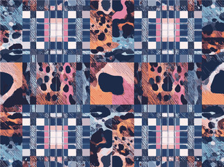 Obraz premium abstract animal skin pattern vector