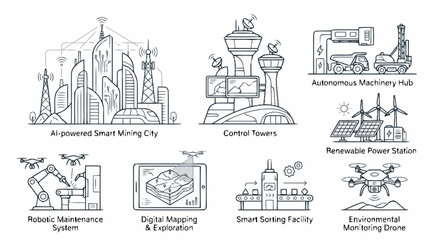 Exploring Smart City Technologies and Futuristic Infrastructure Concepts © karina