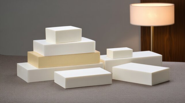 Neatly Stacked Wrapped Sterile Surgical Sponges for Medical Use