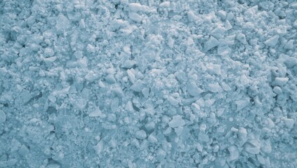 Obraz premium Aerial look at rough white salt granules