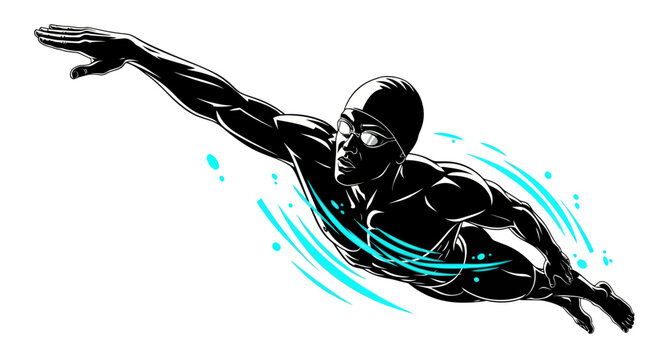 Man in black superhero costume flying.