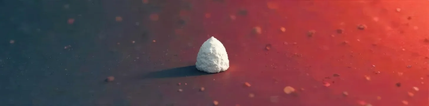 A single white lie, a small fib, represented by a minimalist concept Perfect for illustrating deception, dishonesty, or betrayal in a clean, simple aesthetic , mystery, ambiguity